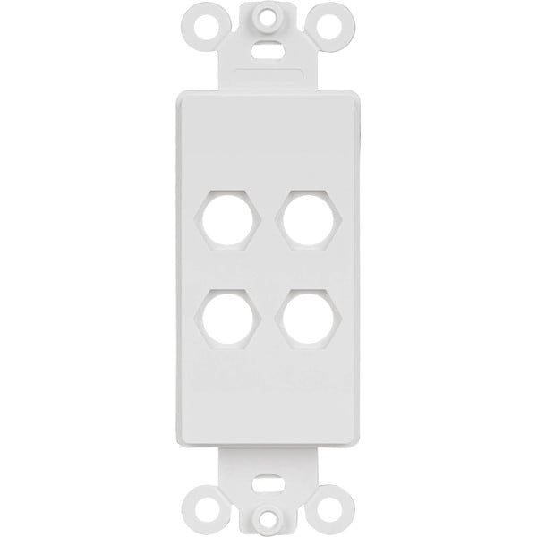Main product image for Audtek WP-2B Decora Type Insert Four Hole White261-357